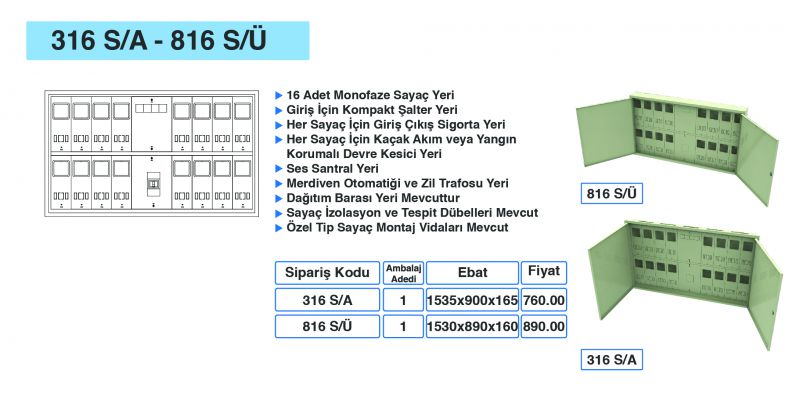 316 S/A - 816 S/Ü