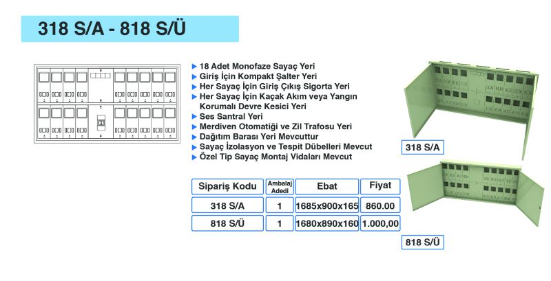 318 S/A - 818 S/Ü