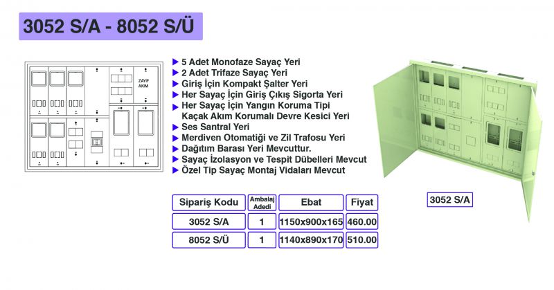 3052 S/A - 8052 S/Ü