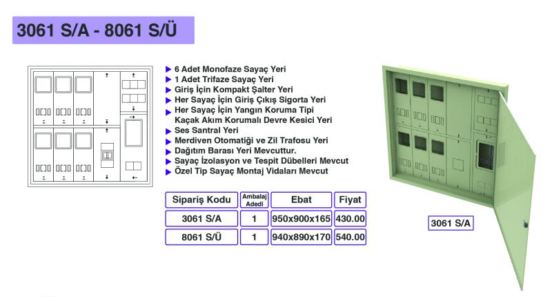 3061 S/A - 8061 S/Ü