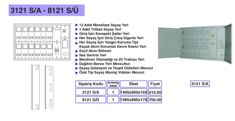 3121 S/A - 8121 S/Ü