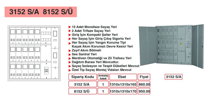 3152 S/A - 8152 S/Ü