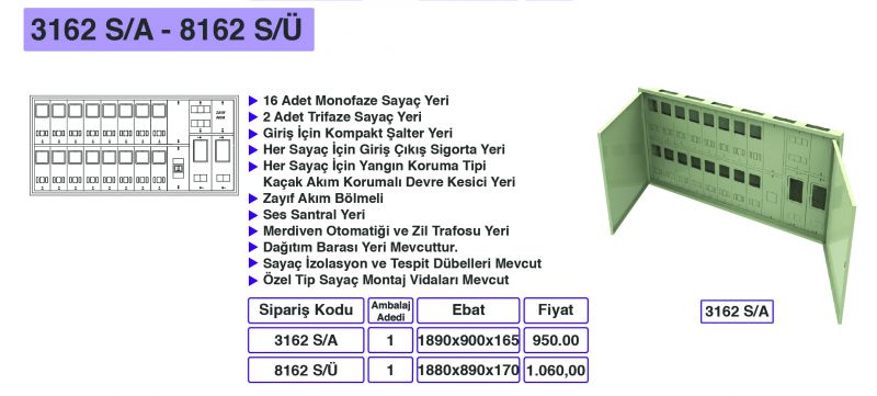 3162 S/A - 8162 S/Ü